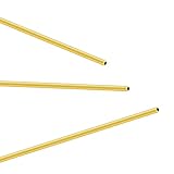 LAVMHAB Messingrohr, 3 mm OD/Außendurchmesser x 0,5 mm Wandstärke, 300 mm Länge, Nahtlos Rundrohr aus Messing, runde Messing Rohre für Bastelarbeiten (3 Stück)
