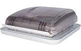BERGER Dachhaube M 40x40 Transparent │Dachluke für Wohnwagen Wohnmobil Camper mit Zwangsbelüftung │Dachfenster Wohnwagenfenster für Campervan Ausbau Van Fenster Camping