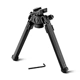 AOMEIKIE Gewehr Zweibein Einstellbar Biped Rotierende Bipod (18,6-27,3 cm / 7,3-10,8 inches) für Picatinny 20-22mm (Schwarz)