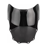 Motorrad Windschild Spoiler Für Für Ninja 500R EX GPZ 500 EX500 GPZ500 1987-2004 2005 2006 2007 2008 2009 Motorrad Windschutzscheibe Windschutz Verkleidung(Schwarz)