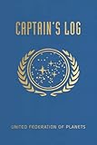 Captain's Log (As a Notebook): Star Trek Lined Journal, 110 Pages, 6x9 Inches