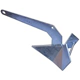Delta Anker 5KG aus galvanisiertem Stahl – Korrosionsbeständig für Salzwasser | Zuverlässiger Halt auf Allen Böden | Bootsanker, ideal für Yachten und Schlauchboote