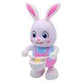Lembeauty Hasenspielzeug für Kinder,Kaninchenspielzeug für Kinder - Tier mit Musikspielzeug | Beleuchteter Hase, elektronisches Musikspielzeug, tanzendes Hasenspielzeug mit Geräuschen für Kinder