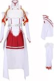 Mr.LQ Sword Art Online SAO Yuuki Asuna Cosplay Anime Kostüm Damen Kampfanzug Mädchen Kleid Mit Strümpfen