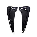 YANER Seitenflügel-Fender Luftführungsöffnungen für BMW X5 F15 F85 2014-2018 in Schwarz, für Auto, aus ABS-Kunststoff, links/rechts oben