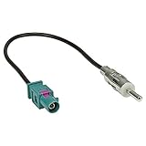 tomzz Audio 1500-032 Fakra (M) Antennenadapter Stecker auf DIN (M) Stecker kompatibel mit Audi BMW Citroen Dacia FIAT Opel Mercedes Peugeot Renault Seat Skoda VW