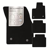 MAT10 – Auto-Fußmatten passend für Ford Focus 4 (ab BJ 09/2018) aus Velours | 4-teiliges Automatten Set | langlebige Erstausrüsterqualität, Made in Germany, Schwarz