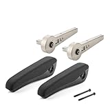 LST 2x Armlehne Stoffbezug schwarz links rechts Set Verkleidung kompatibel mit Mercedes Vito V-Klasse W447