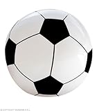 W WIDMANN MILANO Party Fashion 01451 - Aufblasbarer Fußball, 25 cm, Wasserball, Sport, Karneval, Mottoparty