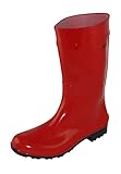 Regenliebe Damen Gummistiefel de Störtregen Regenstiefel Langschaft, Farbe:rot, Größe:40 EU