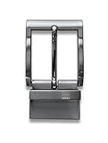 almela - Wendbare Gürtelschnalle - Ersatzschnalle - 30 mm - Abnehmbar - Drehschnalle - 3cm - Reversible buckle (Silber 30mm)