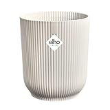 elho Vibes Fold Orchid High 12,5cm – Orchideentopf für den Innenbereich – Blumentöpfe für den Innenbereich – 100% recycelter Kunststoff - Weiß/Leinenweiß