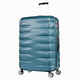 Probeetle by Eminent Koffer Voyager VII 77cm 102L Hartgepäck Super Leicht Anti-Kratz-Hartschale 4 Doppelrollen TSA Schloss Petrol