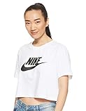 Nike Damen Kurz-T-Shirt Sportswear Essential, White/Black, XS, BV6175-100