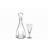 Likörset Victoria 7-TLG. Servierset Wodka Karaffe + 6 Gläser Geschenk Bleikristall