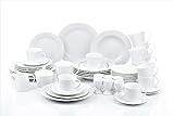 Retsch Arzberg/Geschirr Set Kombiservice 50-teilig EMILY für 6 Personen/weiß/Mit einem Klick sind Sie Ihre Geschirrsorgen los