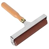 DriKou Gummiwalze,Farbwalze mit Griff,Pressure roller, GummidruckwalzeFarbwalze Linoleum-Farbwalze für Linoldruck,Stempeldruck, Tapeten und Bastelarbeiten