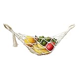 buleerouy Obsthängematte unter dem Schrank Aufbewahrungsnetz Gemüsekorb hängender Halter Schlafsaal Vermietung Haus Küche Heimorganisation hängende Obsthängematte für Wohnmobile