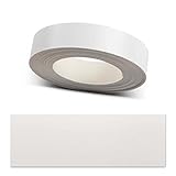 ben+camilla.com Kantenumleimer zum Aufbügeln | Weiß 20 mm x 5 m Rolle (matt glatt) | Premium Qualität für professionelle Ergebnisse | Kantenschutz