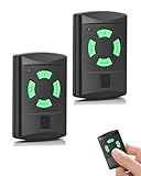 26,975 MHz Handsender für Hörmann HSM2, HSM4, HSE2, HS2/4/1, Green Taste, 4 Kanäle, Garagentoröffner Fernbedienung für HSP4-C, HSD2-A, HSD2-C Ersatz-Fernbedienung (2PCS)