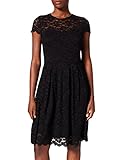Vila Damen Vikalila Capsleeve Lace Dress - Noos Kleid, Schwarz, XL EU