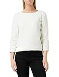 TOM TAILOR Denim Damen Sweatshirt mit Print 1021114, 10332 - Off White, S