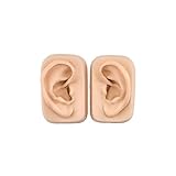 Ohrmodell (Paar) für Ohrakupunktur aus weichem Kunststoff in Originalgröße - Leonidov