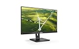 Philips 272B1G - 27 Zoll FHD Green Monitor, höhenverstellbar (1920x1080, 75 Hz, VGA, DVI, HDMI, DisplayPort, USB Hub) schwarz