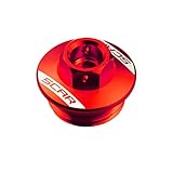 SCAR Öleinfüllschraube Öleinfüllschrauben Öleinfüller Deckel kompatibel mit HONDA CR CR-F CRFX CBR 125 150 250 450 500 600 1000 CRF250R CRF450R KLX 90-22 - Rot