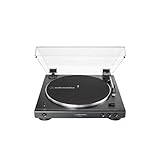 Audio-Technica LP60XBTBK Vollautomatischer Stereo-Plattenspieler mit Riemenantrieb Schwarz