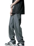 WANLAI Y2K Baggy Jeans Herren Vintage Jeanshosen Teenager Jungen Skateboard Hosen Streetwear Denim Pants
