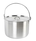 AceCamp Kochtopf mit Henkel und Deckel aus Aluminium, Kochtopf Hordentopf Campingtopf Lagertopf Familientopf, 8 L, 1682