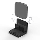 sciuU Universal Wandhalterung, Wandregal für TV Box/Netzwerk-Switches/Modems/Router，Kompatibel mit Apple TV, Sky Q Mini, usw. Mehrzweck Halter, Installation 3M Klebstoff oder Schrauben, Schwarz