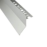 Alu Balkon Terrasse abtropf Profil Fliesenschiene Profil Schiene silber L300cm L-Profil 10mm lange Blende