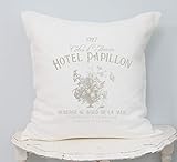 565pir Kissenbezug im Landhausstil, französisches Landhausstil, Shabby-Chic-Stil, französische Antiquitäten, französisches Leinen