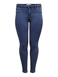 ONLY Carmakoma Damen Carthunder Push Up Reg Mbd Noos Skinny Jeans, Medium Blue Denim, 42 Gro e Gr en EU