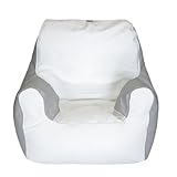 E-SeaRider Sessel Marine Sitzsack, MA-003-SS-White-Grey, weiß/grau, M