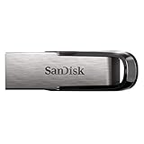 SanDisk Ultra Flair USB 3.0 Flash-Laufwerk 64 GB (robustes und elegantes Metallgehäuse, Passwortschutz, 150 MB/s Lesen) Schwarz