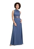 Vera Mont Damen Abendkleid, Farbe: Blue Stone , Size 36 EU