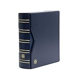 Leuchtturm 333112 Sammel-Album für 200 First-Day-Cover FDCs oder Briefe in C6, inkl. Schutzkassette -blau