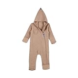 Finkid Puku Wool Wollfleeceoverall mit Zwergenkapuze für Mädchen und Jungen