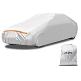 Auto Abdeckplane Vollgarage, Ohuhu Autoabdeckung für Limousine (485-510cm), Autoplane Auto Abdeckung Sommer & Winter, Autoabdeckung Outdoor Indoor, UV-Schutz Regen Sonne Schnee