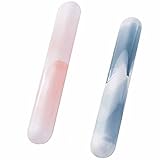 2 Stücke Zahnbürsten-Etui, Toothbrush Cover, Zahnbürsten Etui Aufbewahrungsbox, Dustproof Lightweight, Portable Household Reise, Perfekter Zahnbürstenbehälter für Reisen-20 x 2.5cm