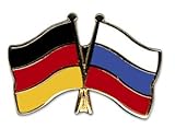 Flaggen Pin Anstecknadel DEUTSCHLAND RUSSLAND Freundschaft Fahne Flagge