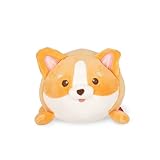 Legami - Super Soft Plush Plüsch, Corgi Thema, Mini Größe, mit personalisierbarer ID Karte, Steht alleine, 14x15x12 cm, Orange