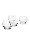 Normann Copenhagen 120800 Wackelglas 4-er Set, Höhe: 8 x Durchmesser: 9 cm, 25 cl