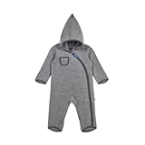 Finkid Kinder Puku Wool Overall, Charcoal, EU 90-100
