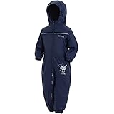 Regatta Puddle IV, Jungen Wasserdichter Ganzanzug, Blau (Navy Blue), 12-18 Monate (86 EU)