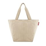 reisenthel shopper M in cord sand – Geräumige Shopping Bag und edle Handtasche in einem – Aus wasserabweisendem Material