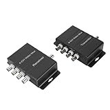 4-Kanal-Video-Multiplexer, Störungsbeständig, Plug-and-Play, 4 HD-Video-zu-Koaxialkabel-Multiplexer-Sender und -Empfänger(400M)
